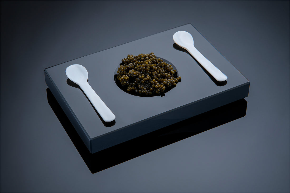 Kaviar-Set von Black Glass