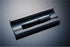 Stifteschale aus Schwarzglas von Black Glass mit silbernen Stift