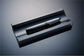 Stifteschale aus Schwarzglas von Black Glass mit silbernen Stift
